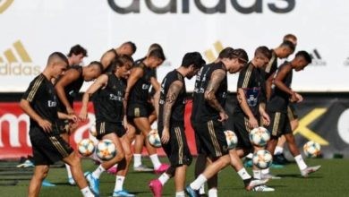 صورة ريال مدريد يواصل التدريبات الجماعية بالمدينة الرياضية “الفالديبيباس”